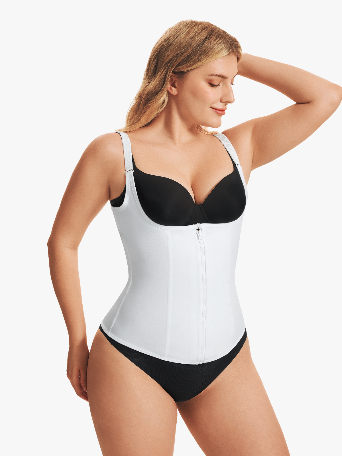 Nebility Waist Trainer Zipper Vest Corset