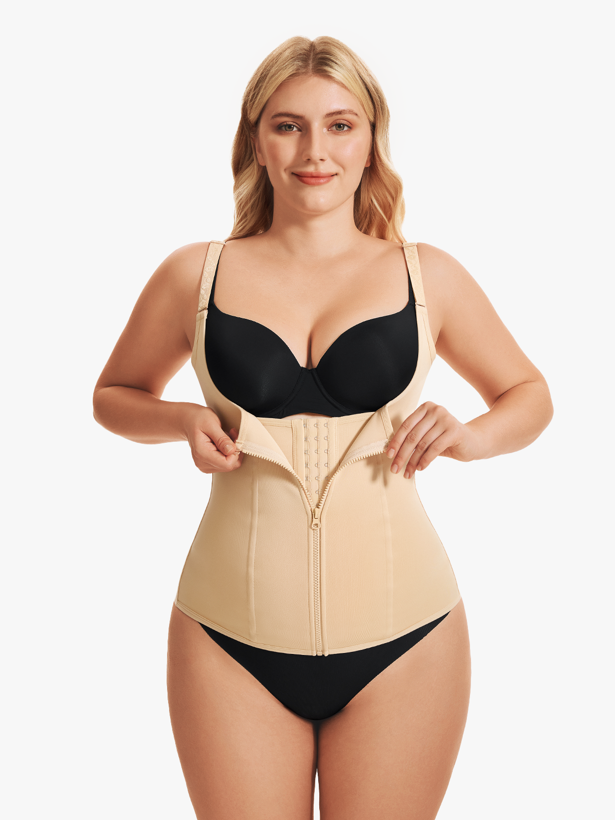 Nebility Waist Trainer Zipper Vest Corset