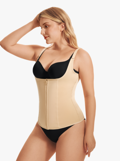 Nebility Waist Trainer Zipper Vest Corset