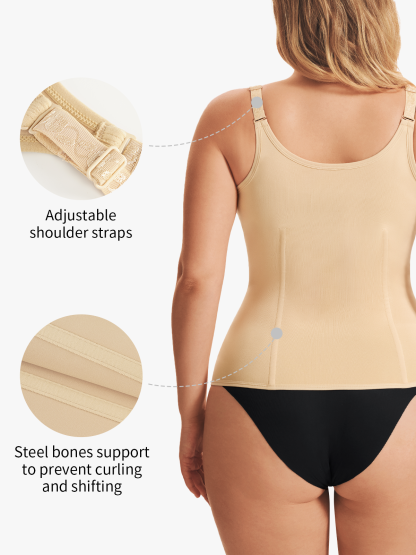 Nebility Waist Trainer Zipper Vest Corset