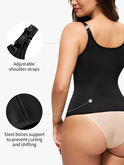Nebility Waist Trainer Zipper Vest Corset