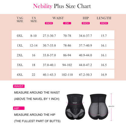 Nebility Plus Size Body Shaper Butt Lifter Panty