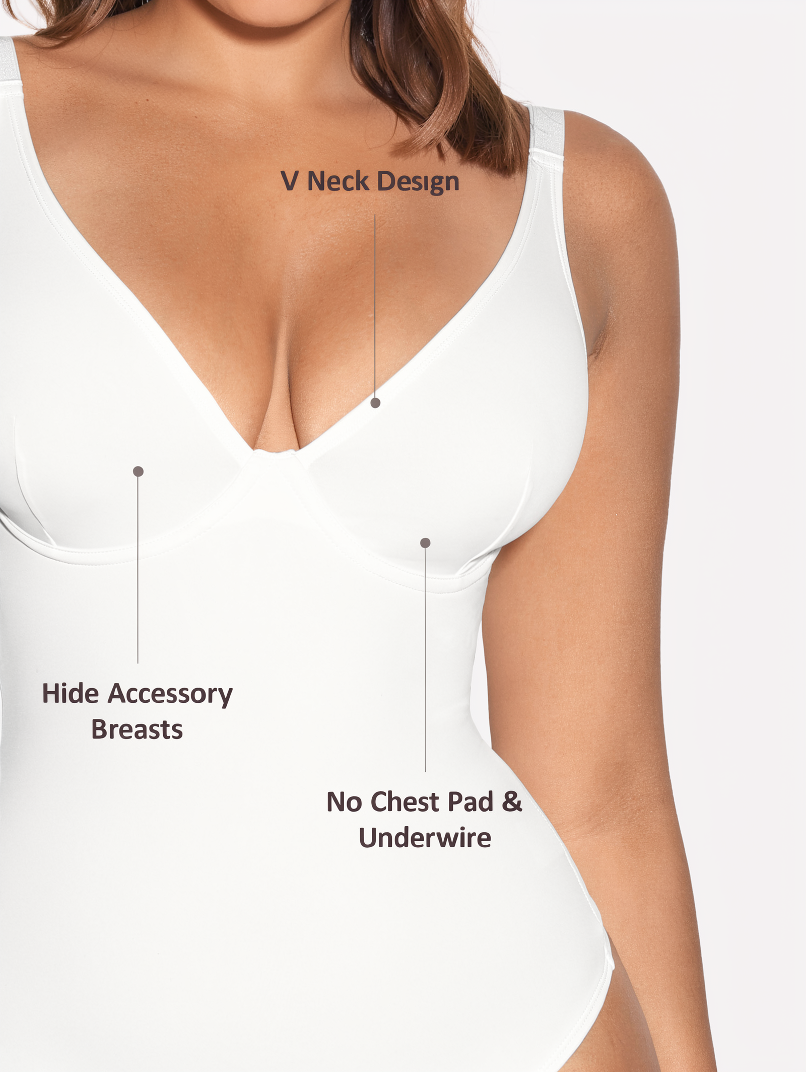 Deep Plunge Underwire Backless Thong Bodysuit