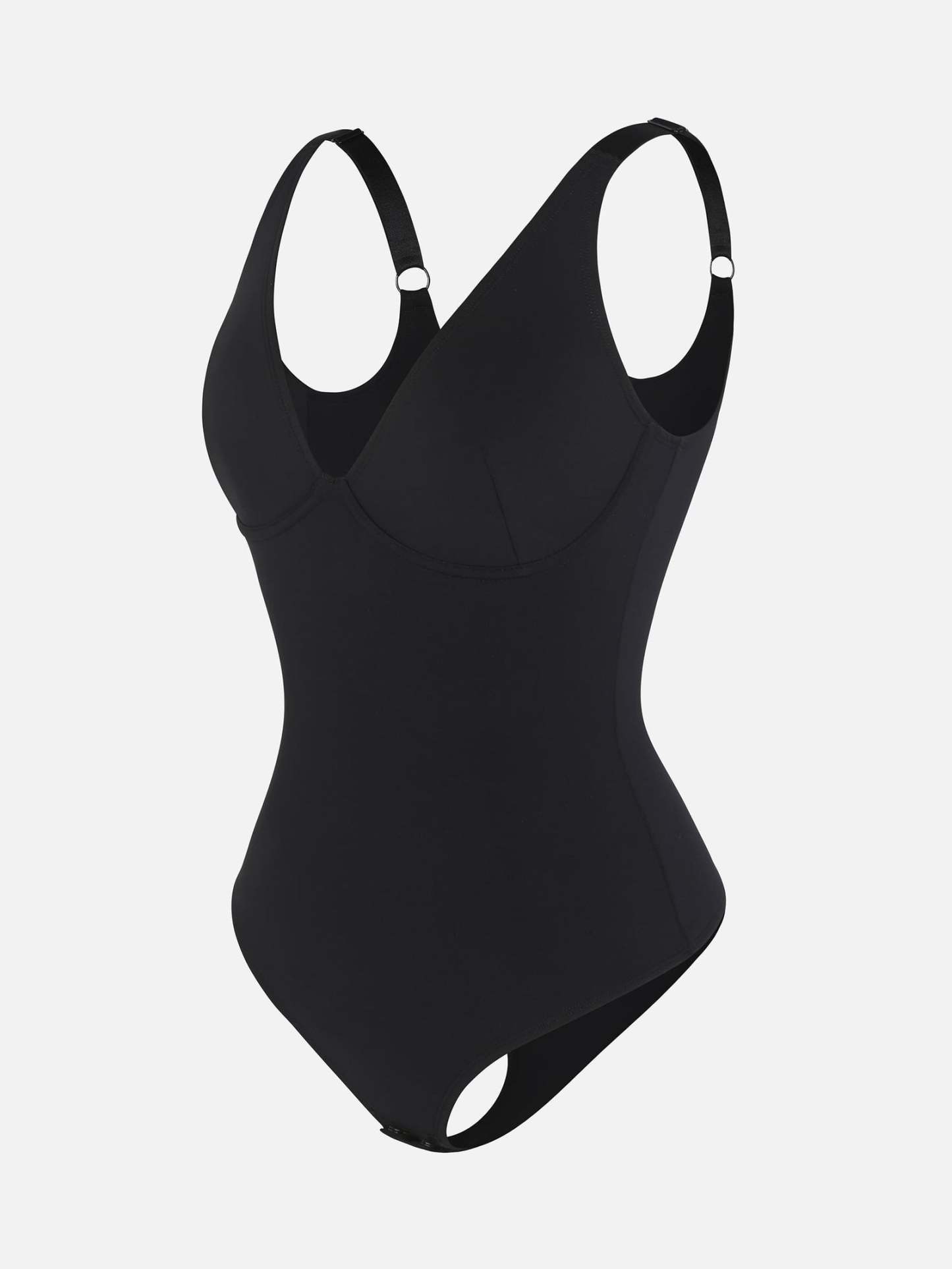 Deep Plunge Underwire Backless Thong Bodysuit