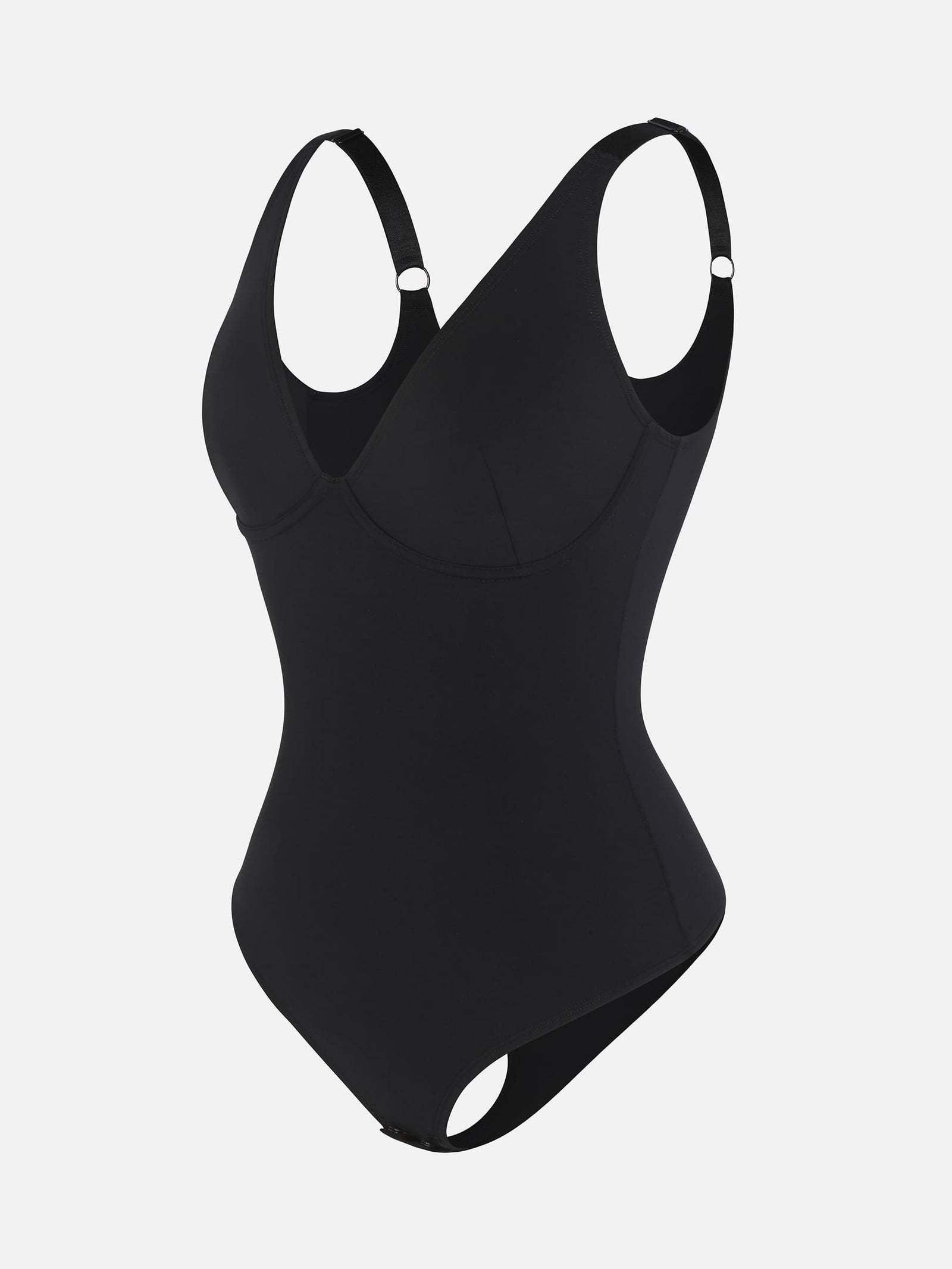 Deep Plunge Underwire Backless Thong Bodysuit