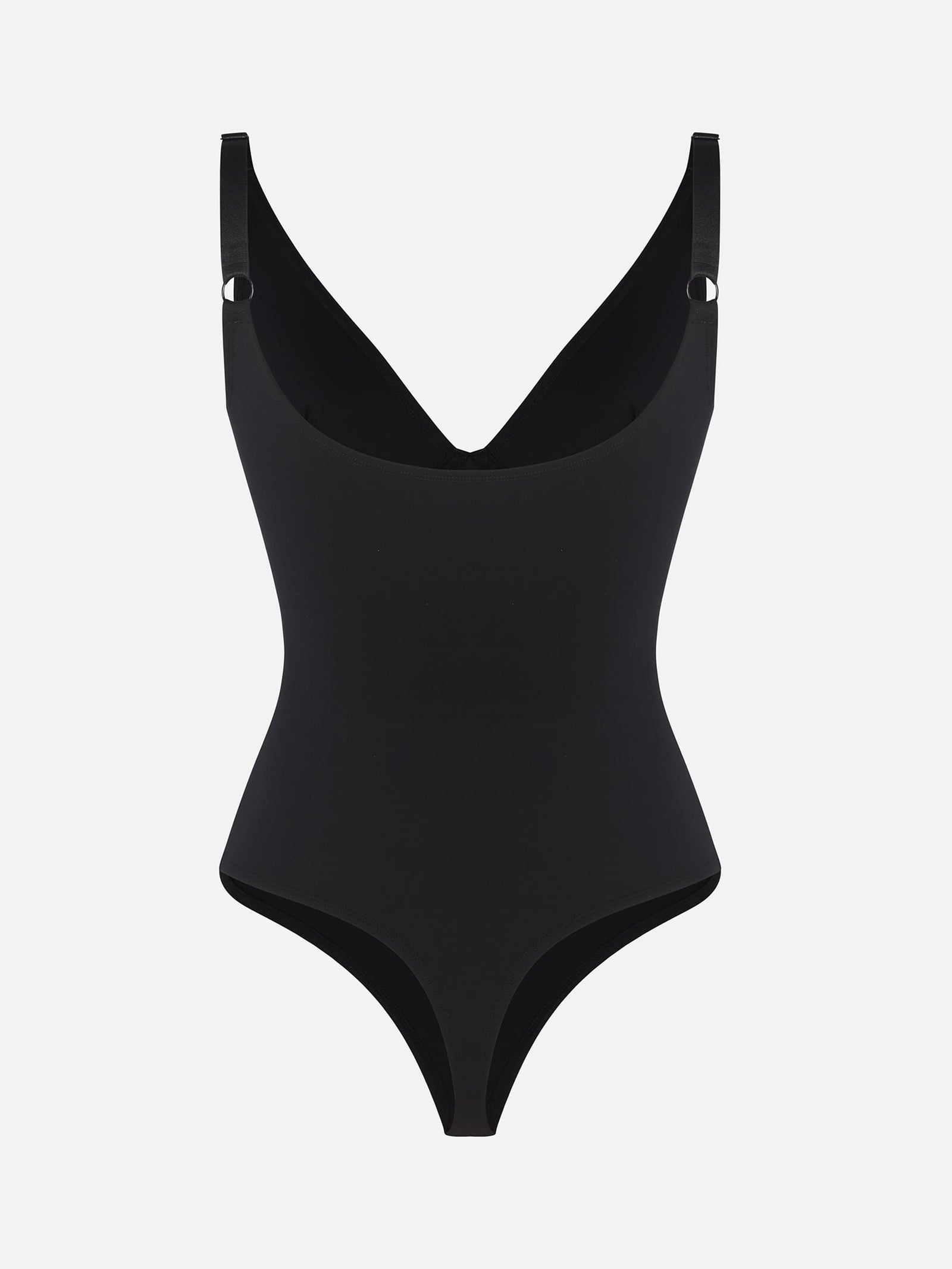 Deep Plunge Underwire Backless Thong Bodysuit
