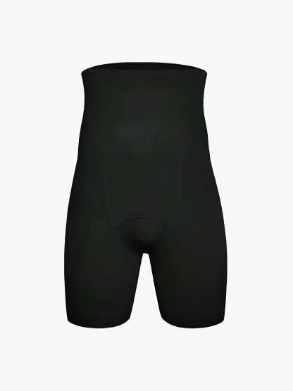 Men's Seamless High-Waist Boning Support Shorts 