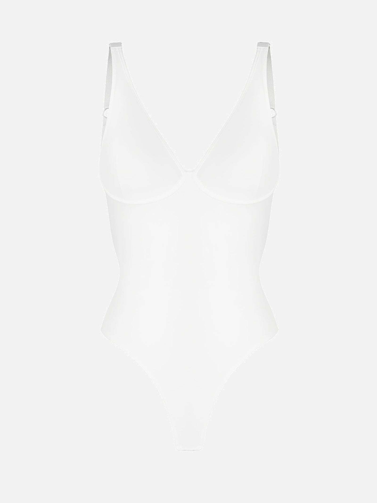 Deep Plunge Underwire Backless Thong Bodysuit