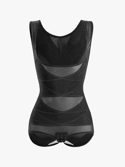 Women Mesh Open Bust Full Body Shapewear