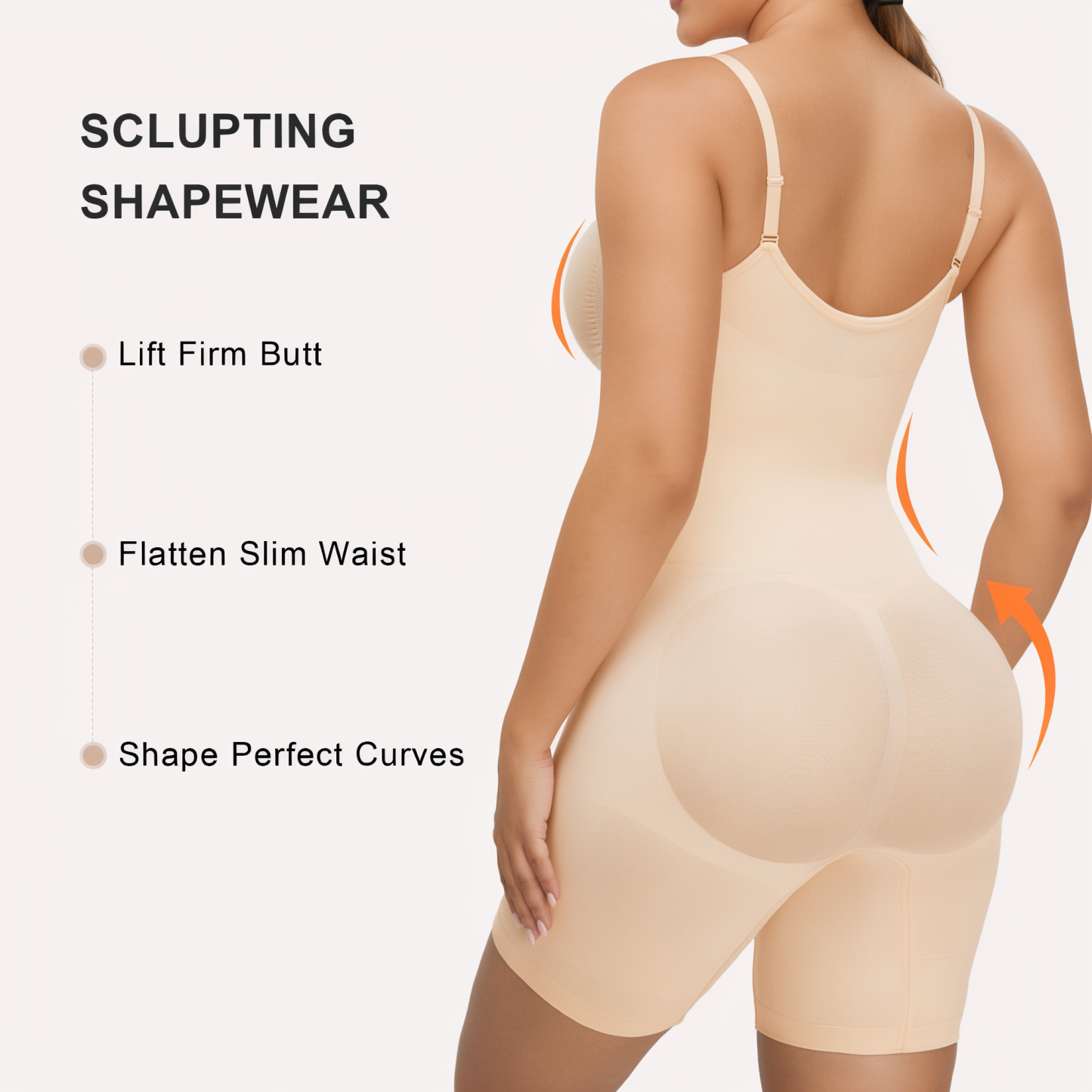 Seamless Zip-up Cami Mid-Thigh Bodysuit