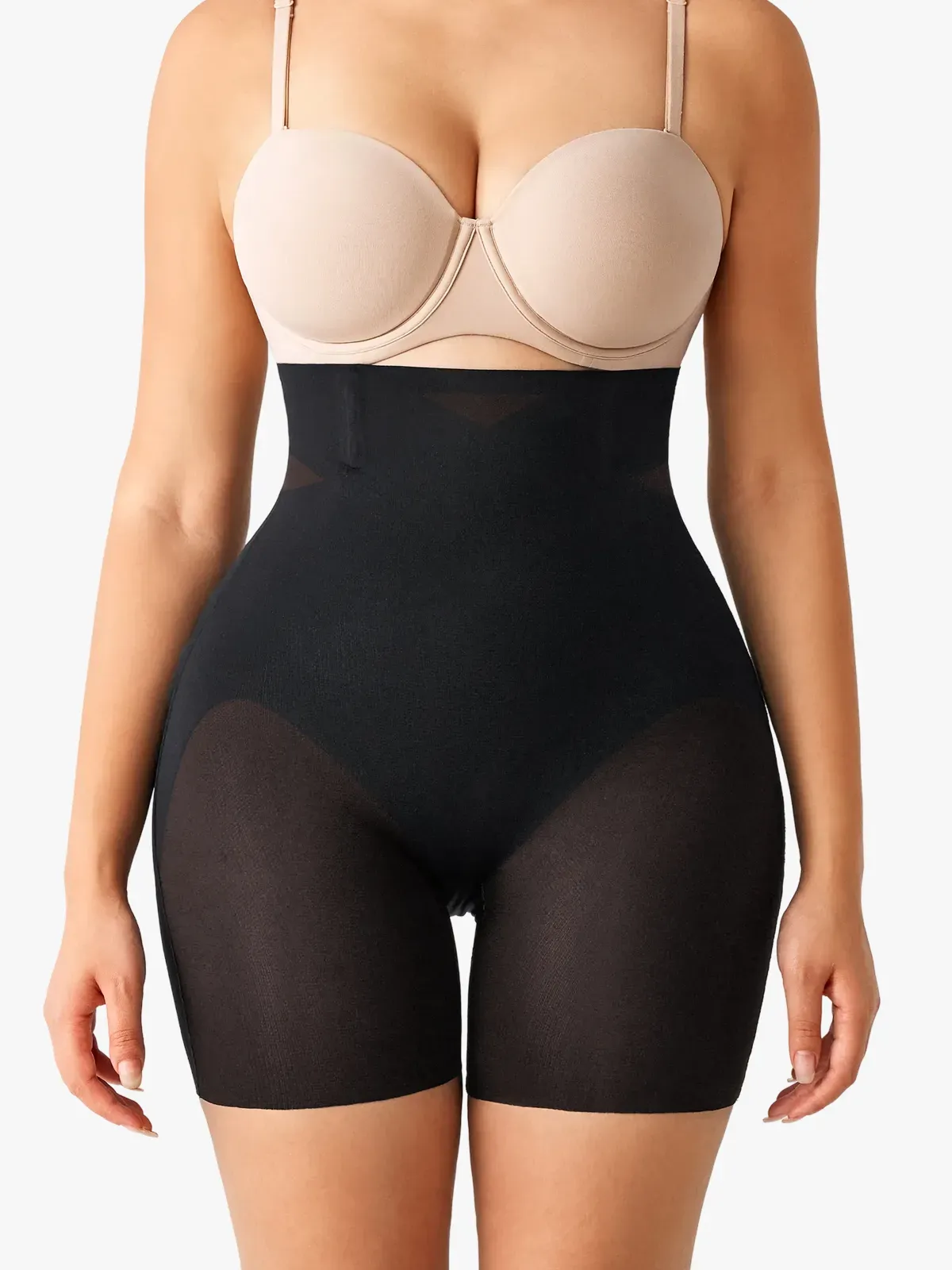 Women High Waist Steel Bone Tummy Control Panty Thigh Shaping Short