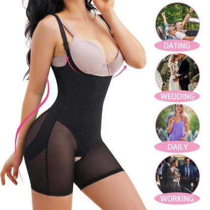 Nebility Women Underbust Corset Thigh Slimmer Shapewear