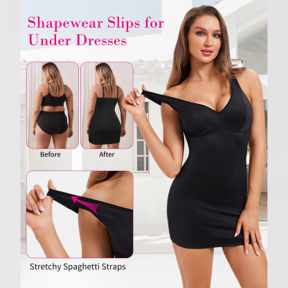 Nebility Women V Neck Body Shaper Camisole Under Dresses