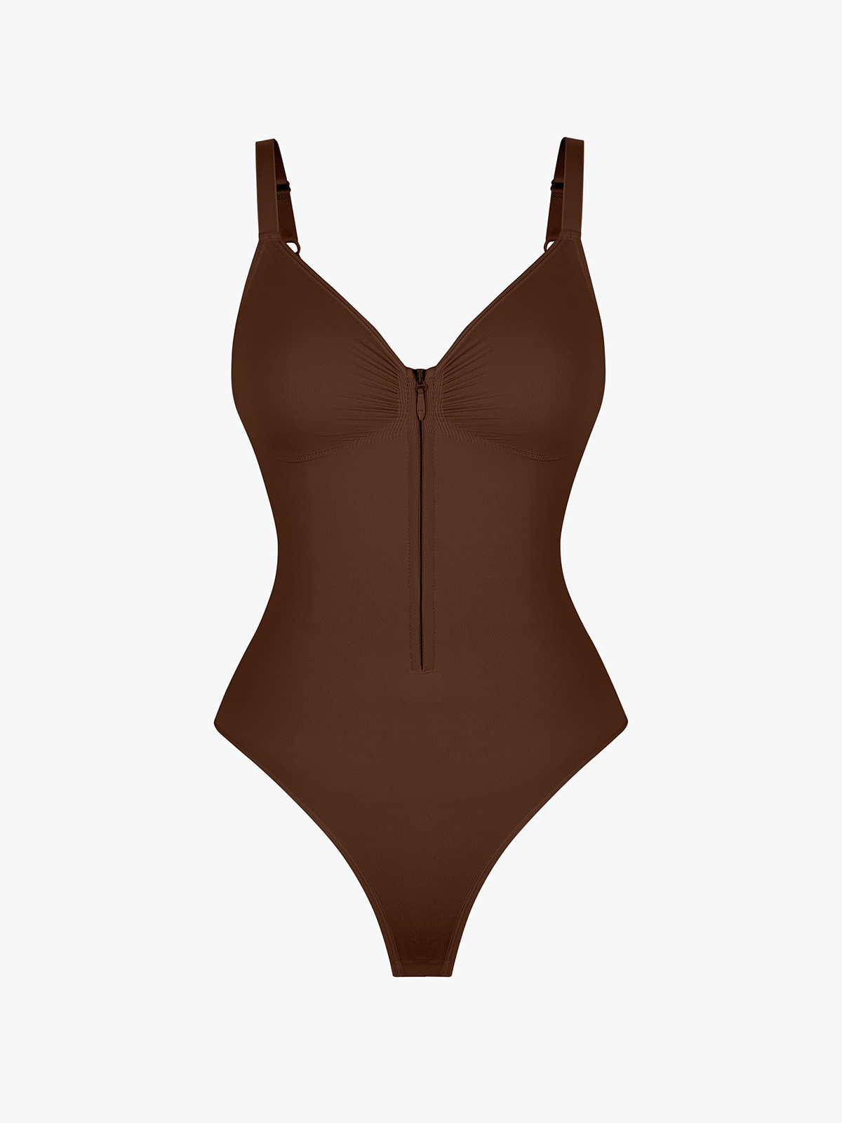 Seamless Tummy Control Underwire Cami Thong Bodysuit