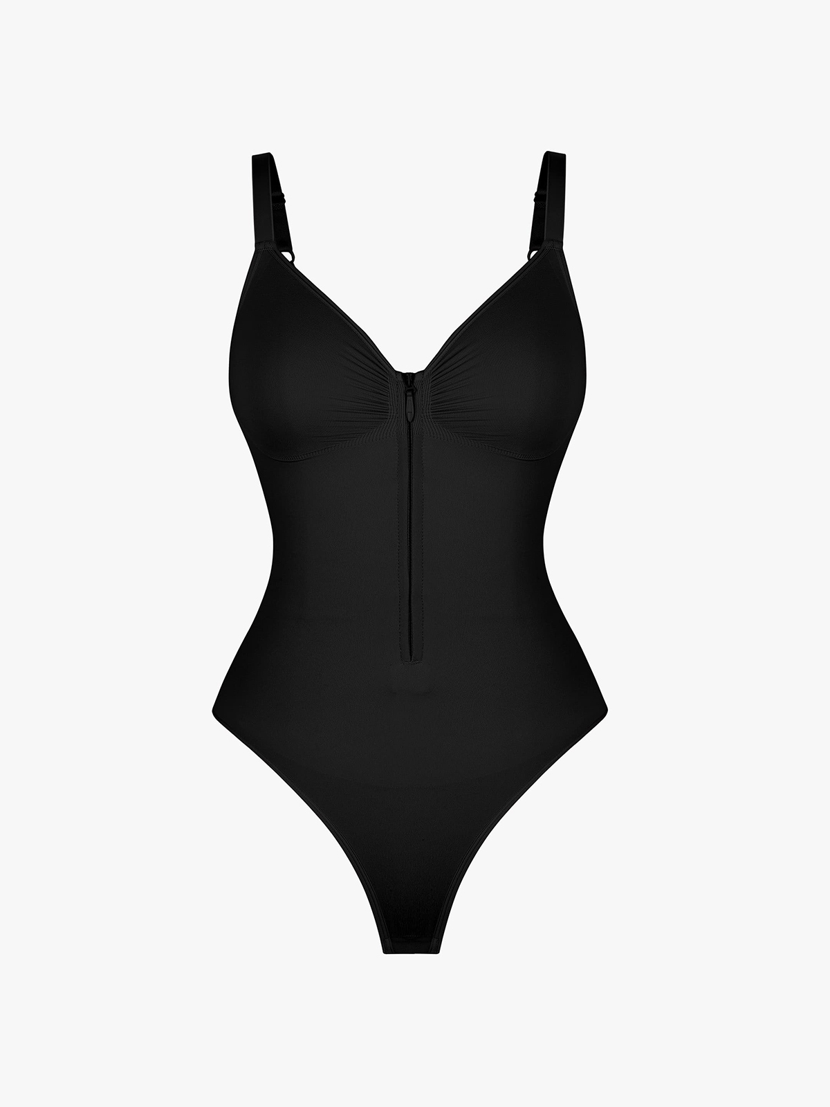 Seamless Tummy Control Underwire Cami Thong Bodysuit