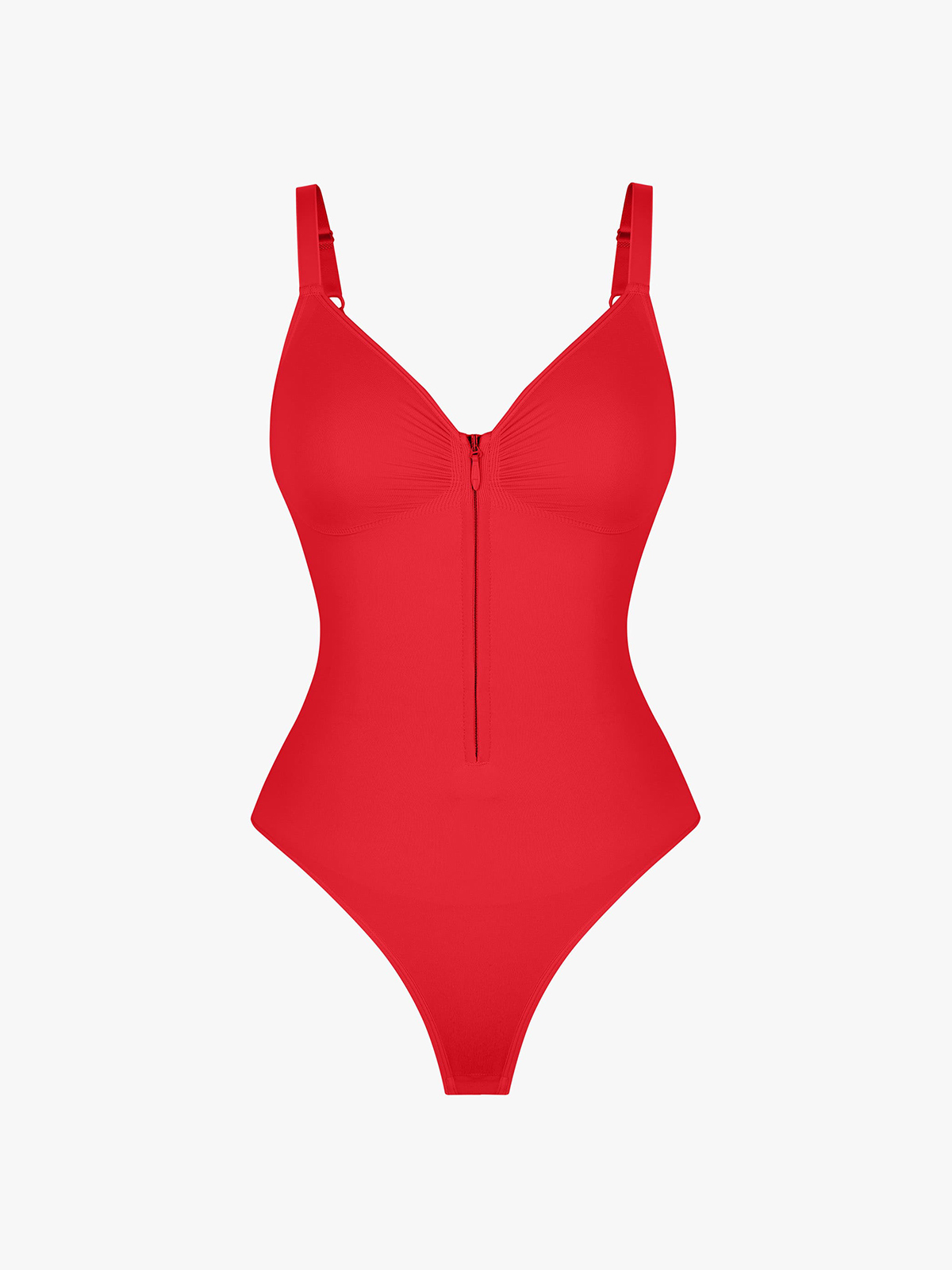 Seamless Tummy Control Underwire Cami Thong Bodysuit