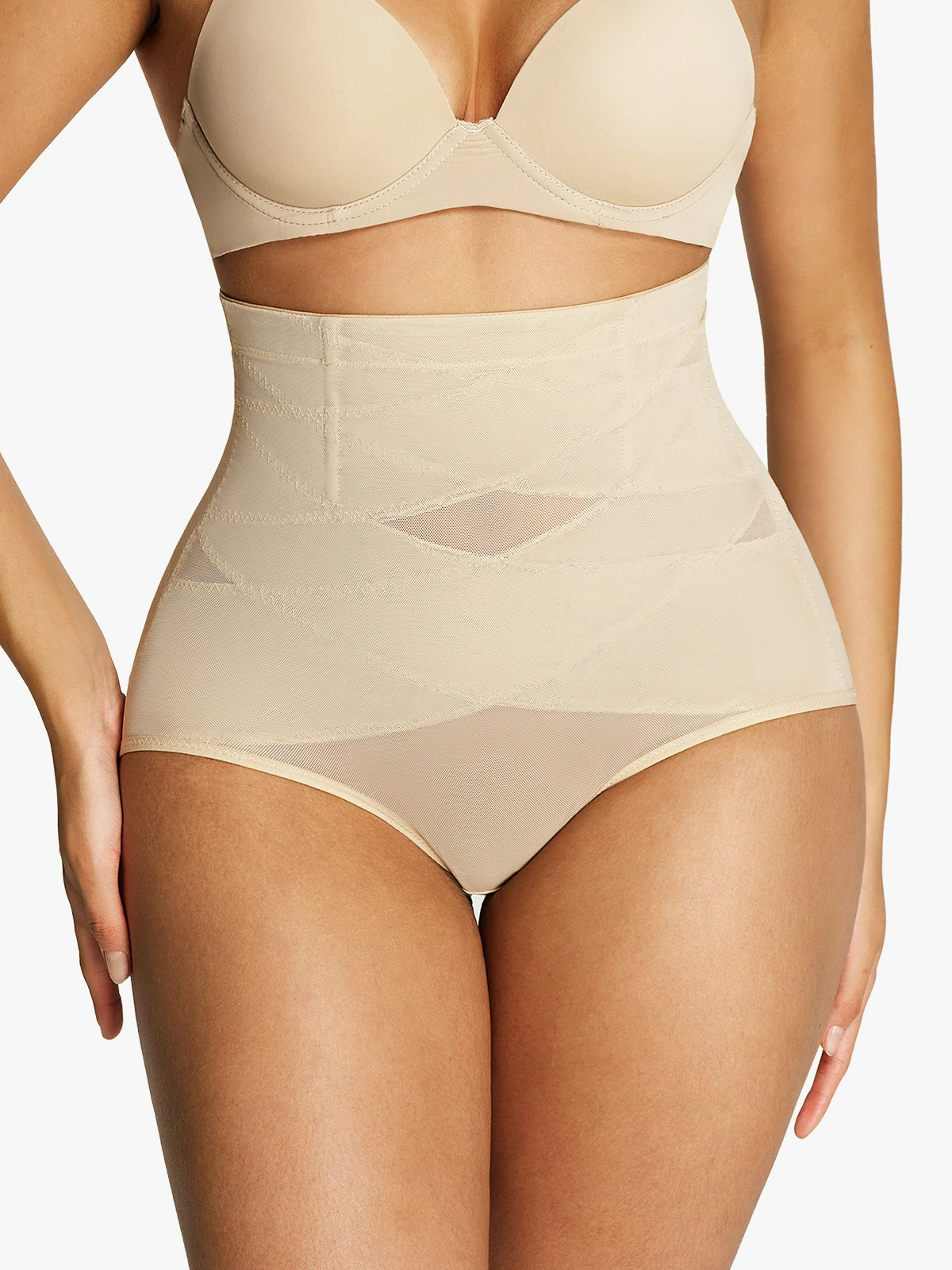 Mesh High-Waist Tummy Contorl Panty