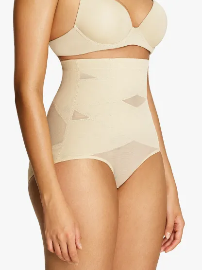Mesh High-Waist Tummy Contorl Panty