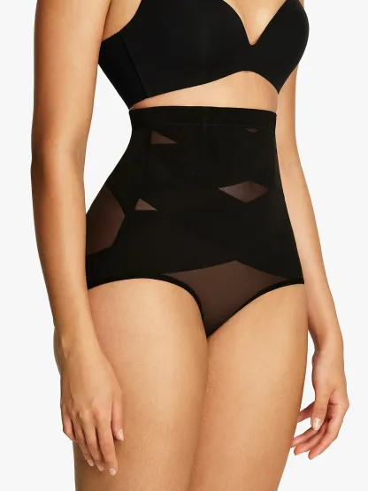 Mesh High-Waist Tummy Contorl Panty