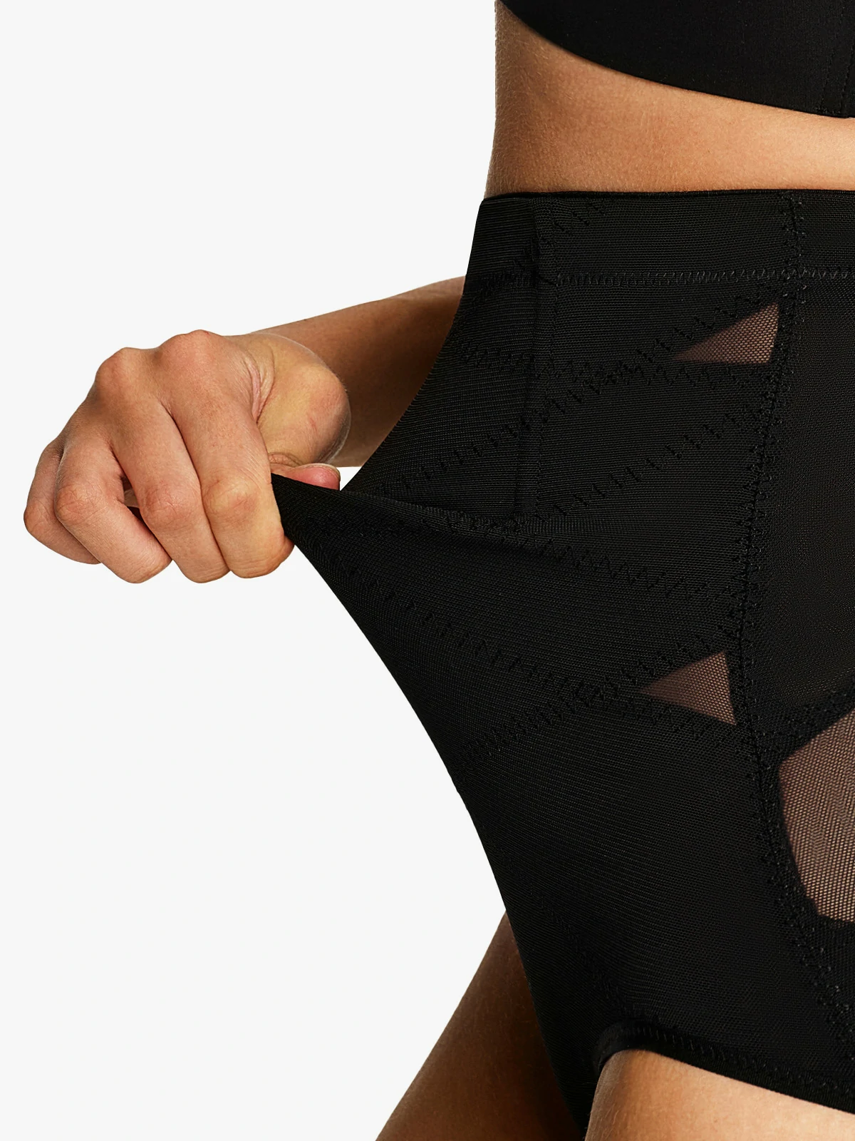 Mesh High-Waist Tummy Contorl Panty