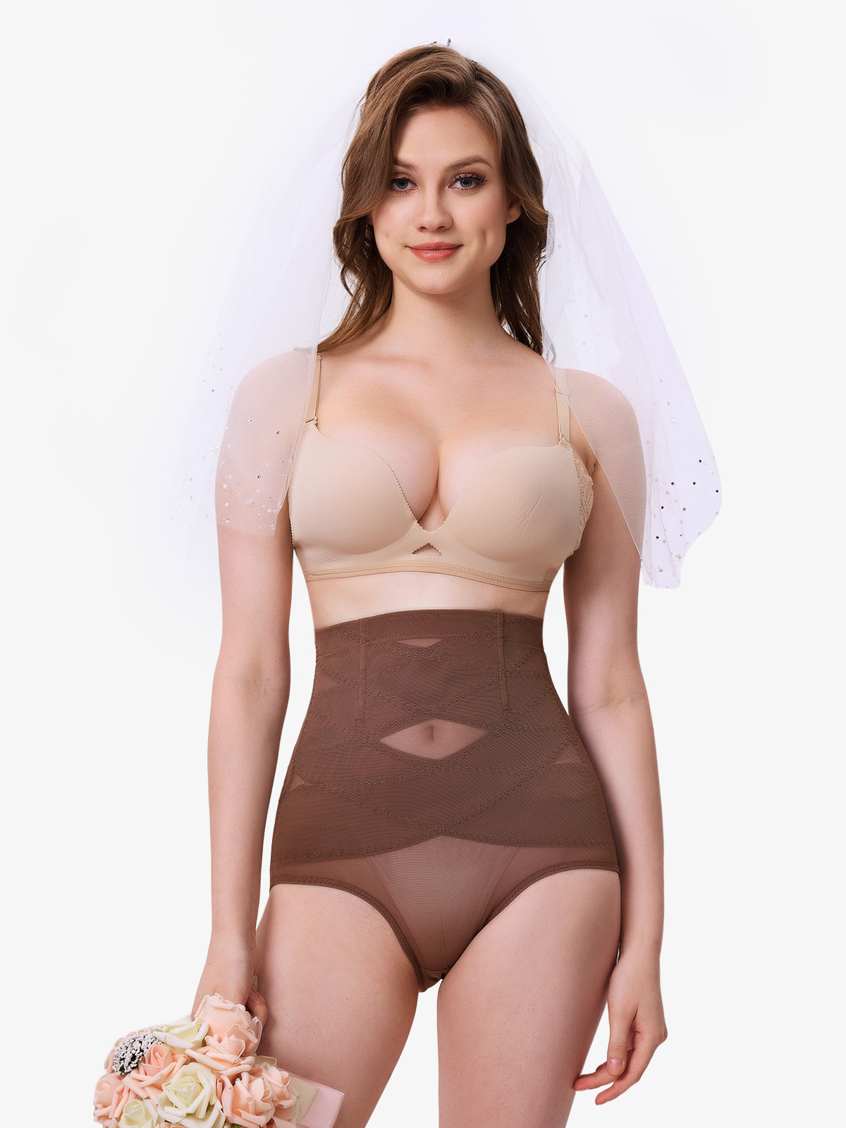 Nebility Women Hi-Waist Double Tummy Control Panty-Nebility