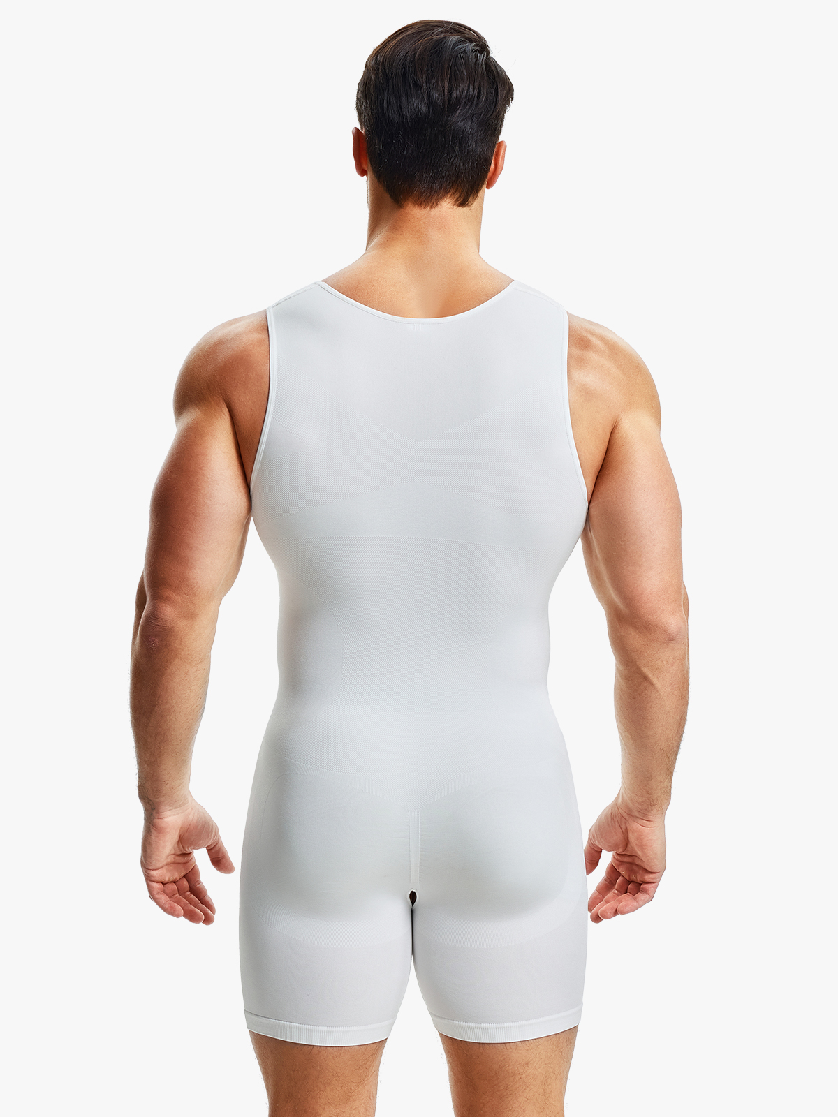 Seamless Full Body Shaper Tummy Control Compression Bodysuit For Men