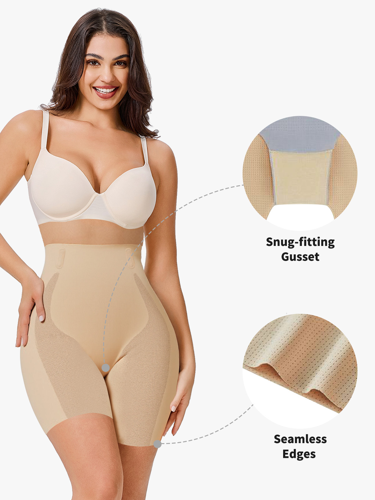 Seamless High Waisted Butt Lifting Shorts