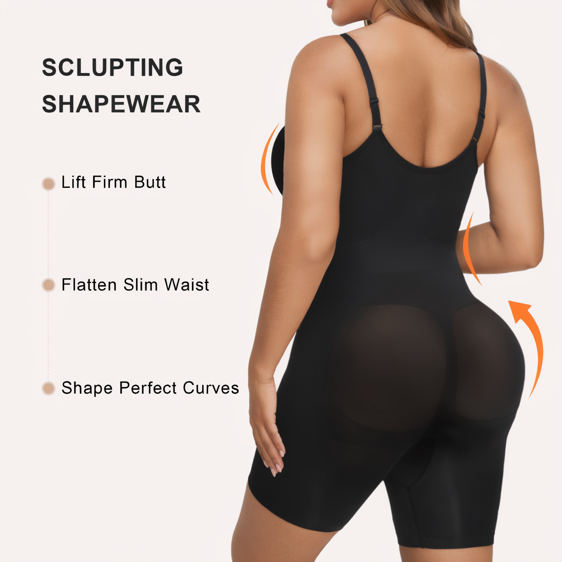 Seamless Zip-up Cami Mid-Thigh Bodysuit