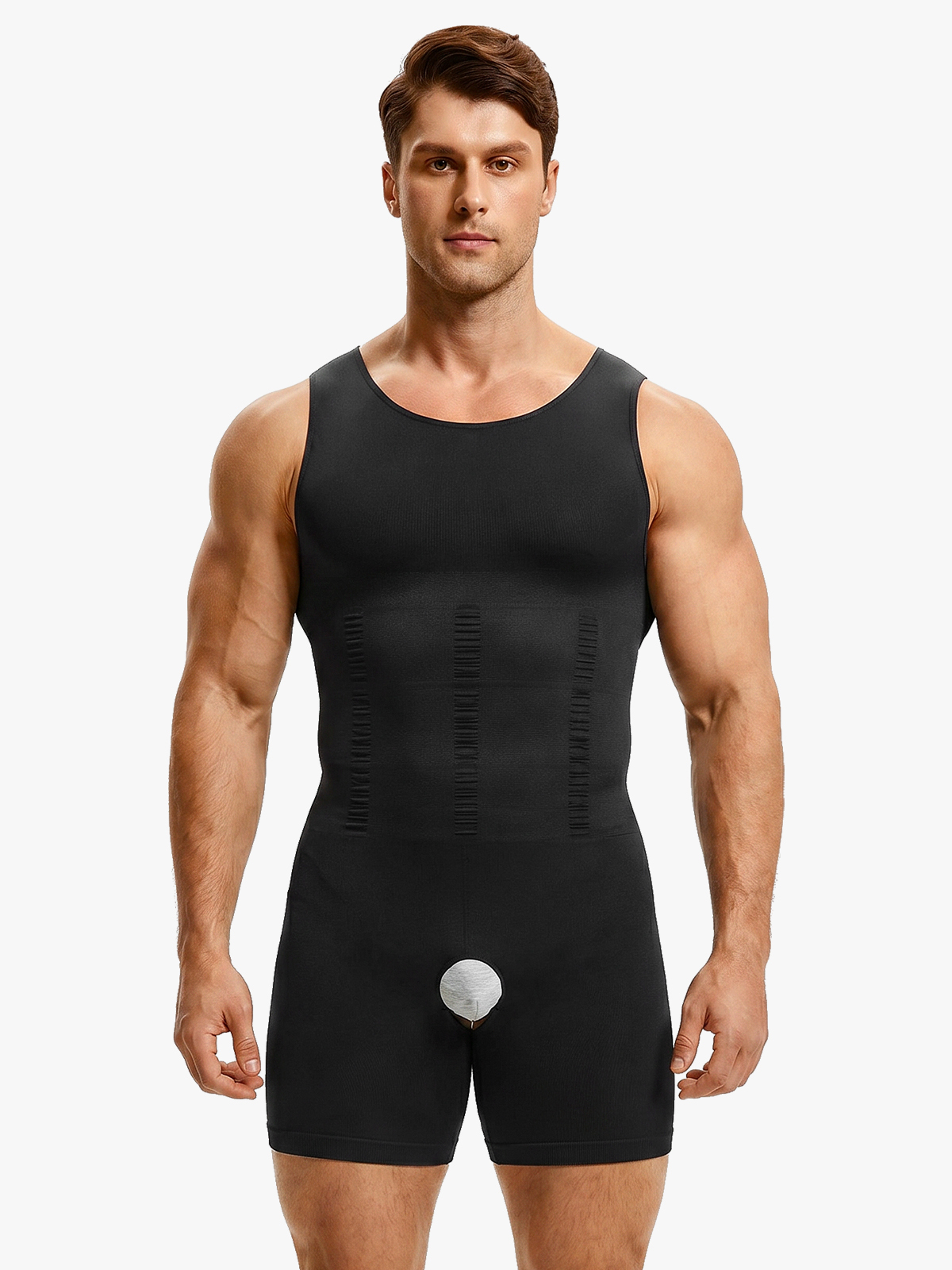 Seamless Full Body Shaper Tummy Control Compression Bodysuit For Men