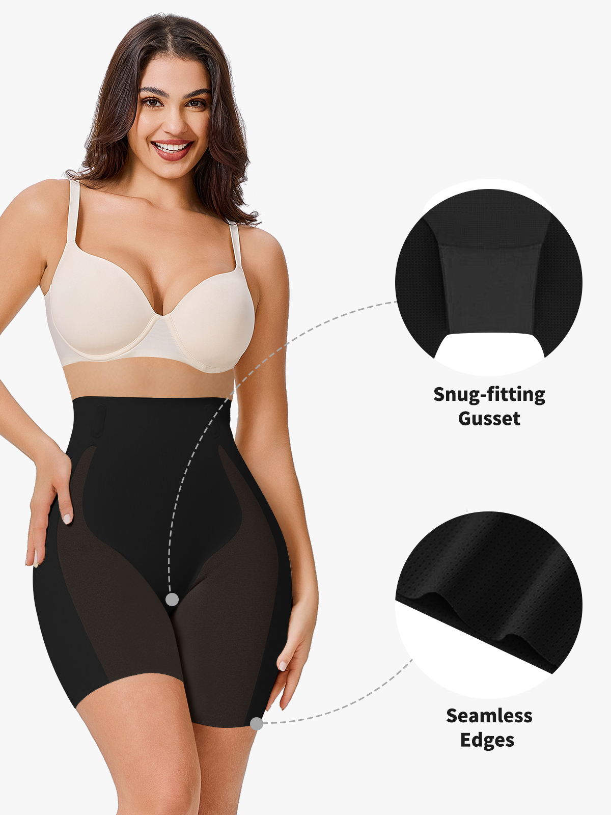 Seamless High Waisted Butt Lifting Shorts