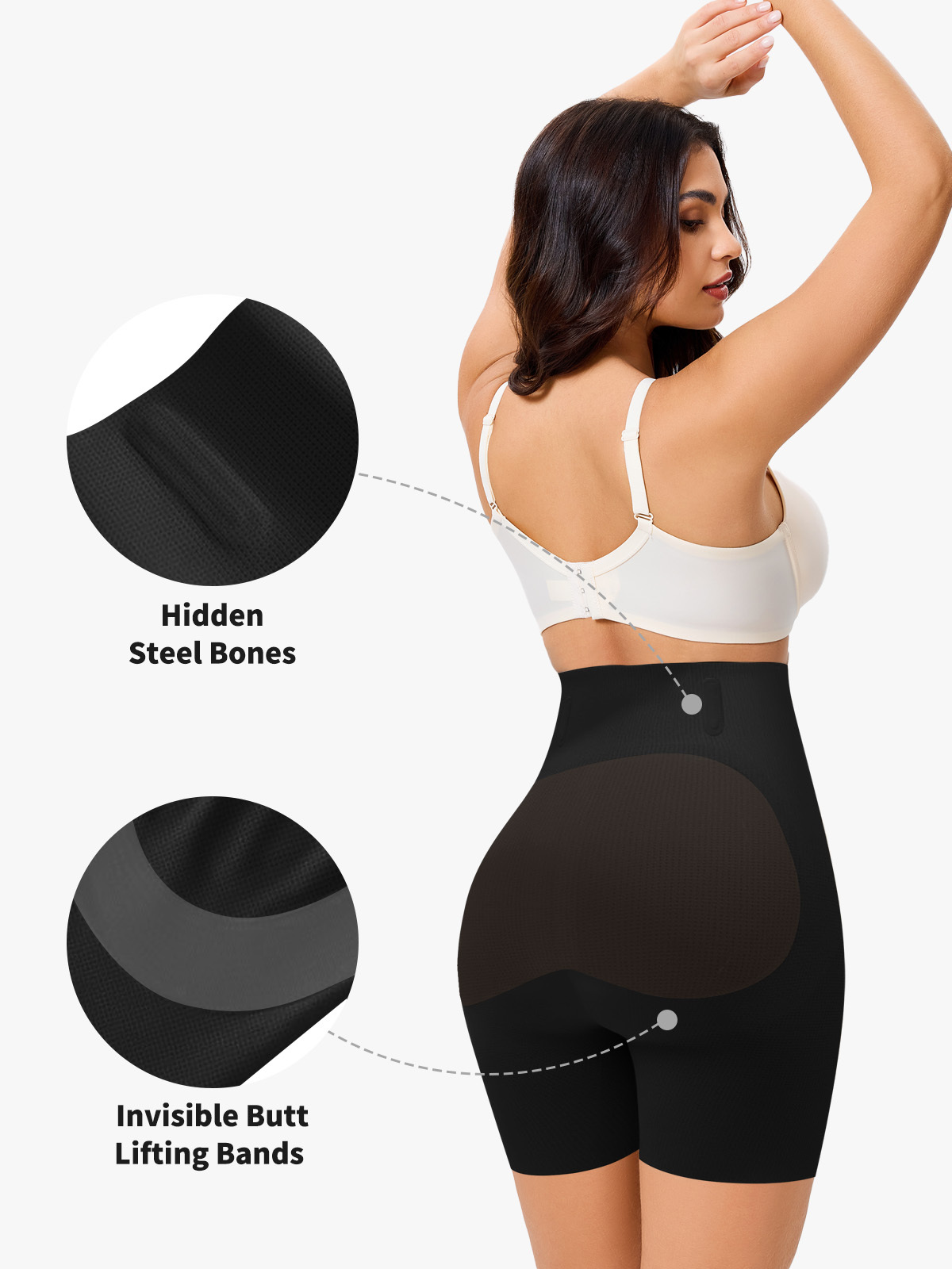 Seamless High Waisted Butt Lifting Shorts
