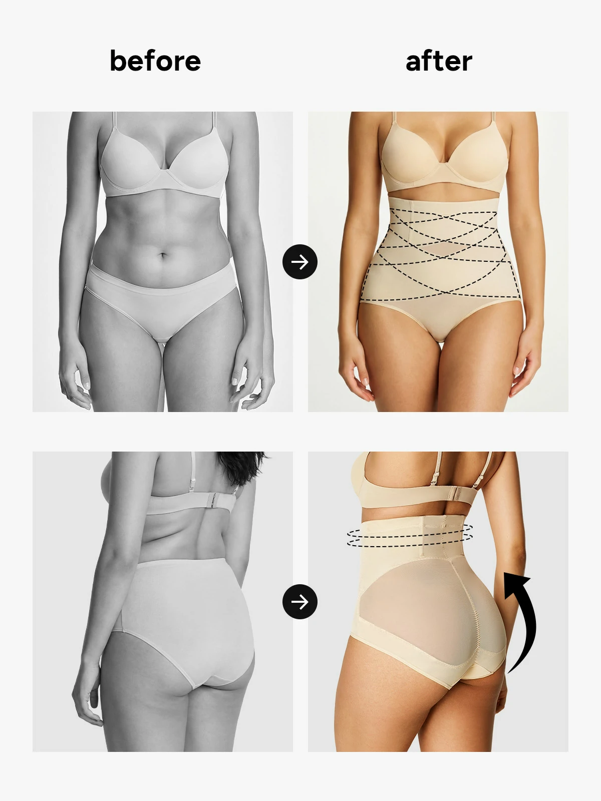 Mesh High-Waist Tummy Contorl Panty