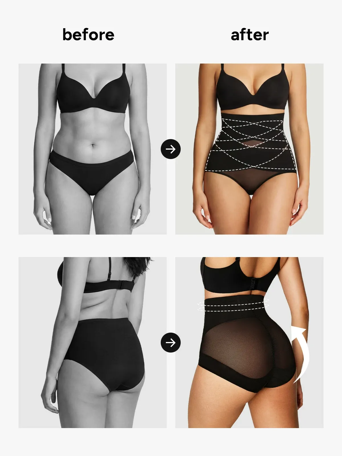 Mesh High-Waist Tummy Contorl Panty