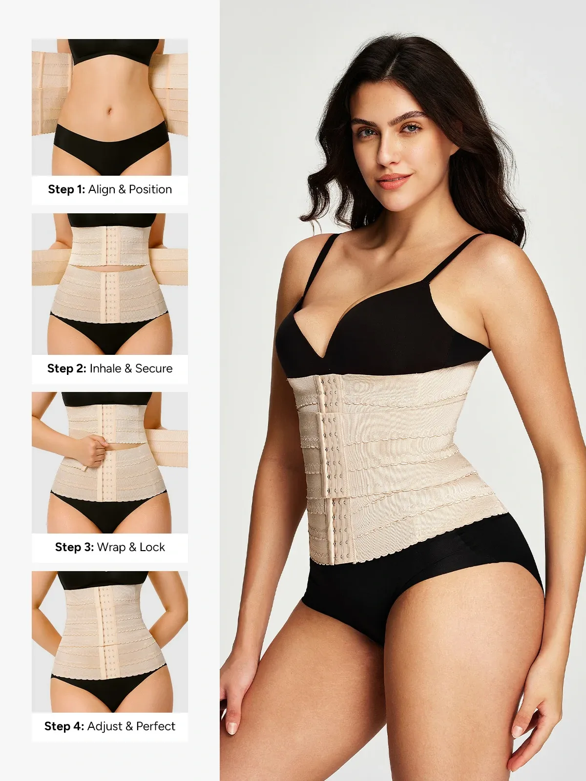 Front Buckle Tummy Control Waist Cincher