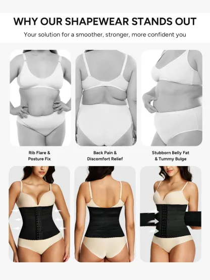 Front Buckle Tummy Control Waist Cincher