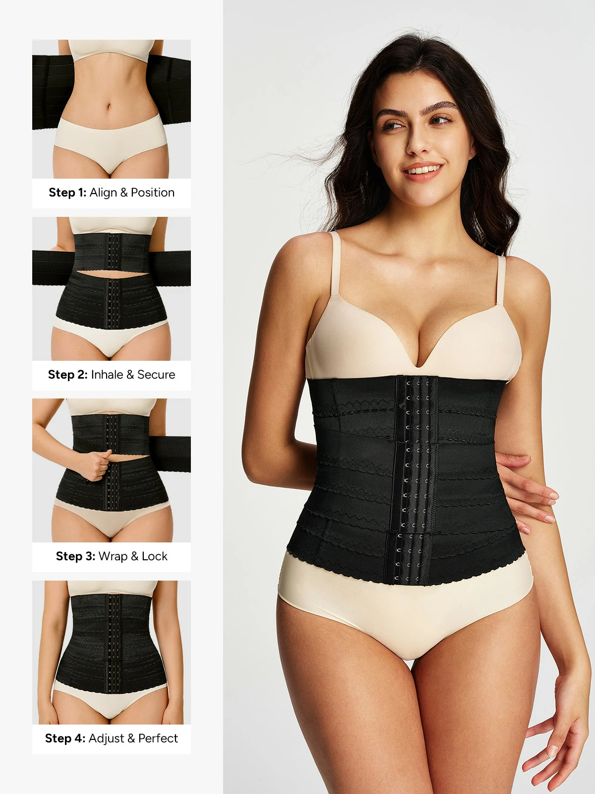 Front Buckle Tummy Control Waist Cincher