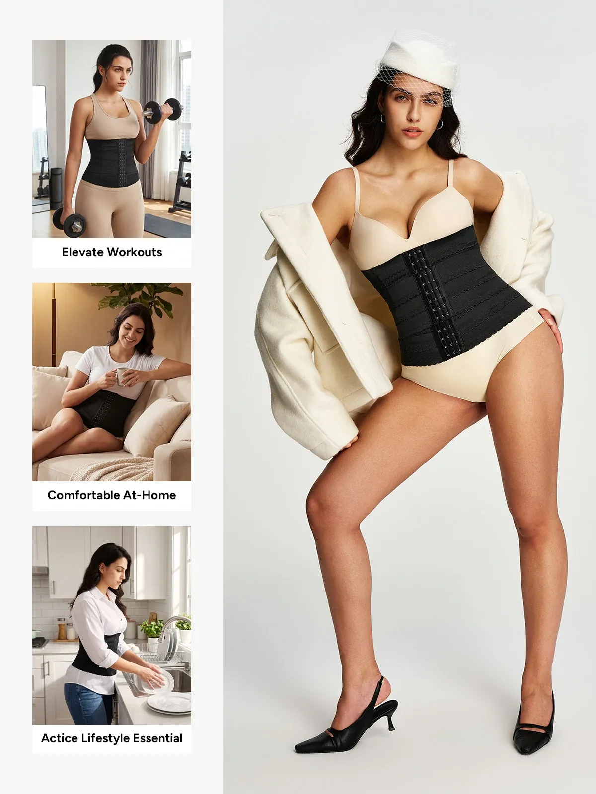 Front Buckle Tummy Control Waist Cincher