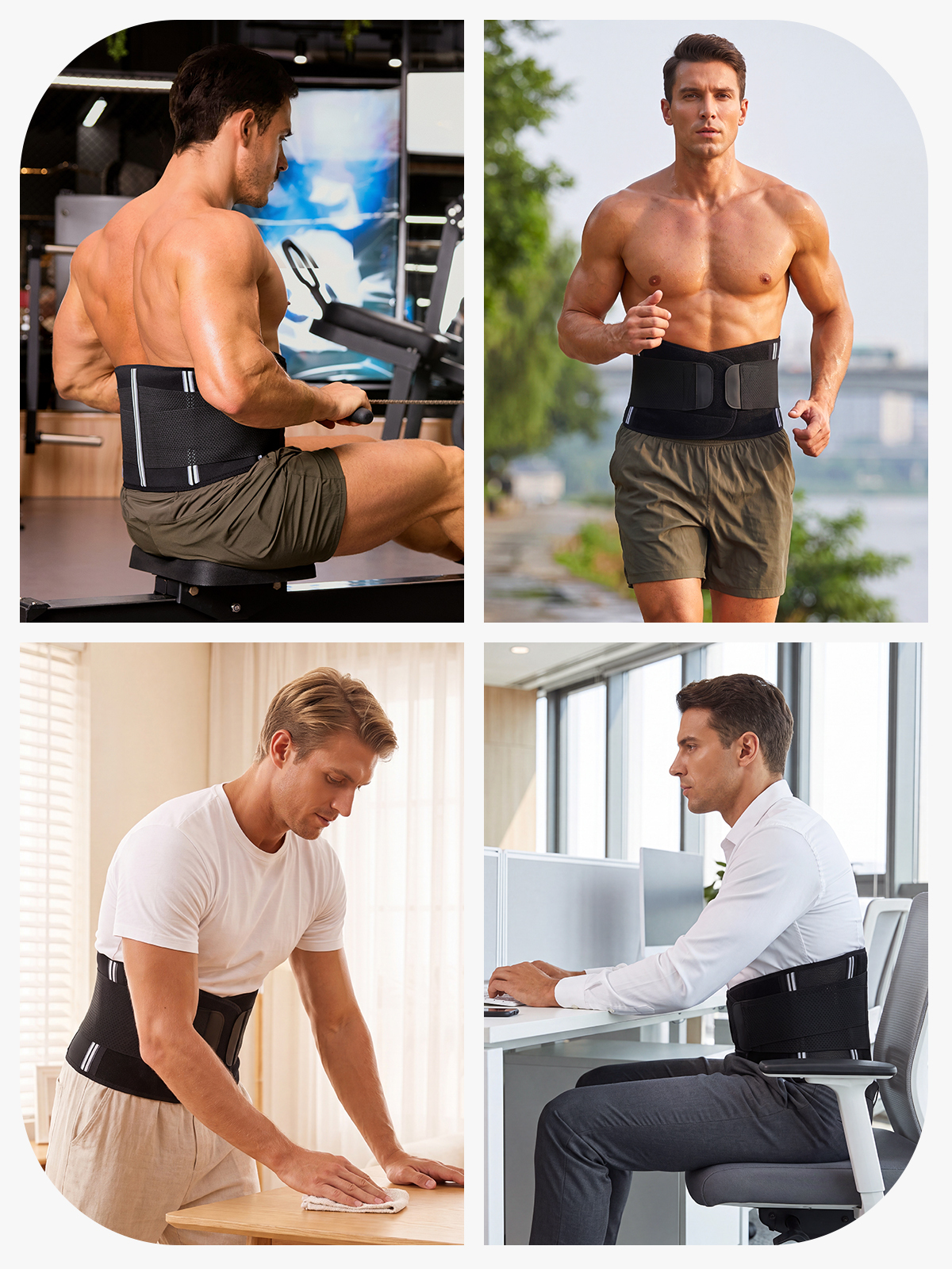 Steel Boning Velcro Workout Waist Trainer Sweat Belt