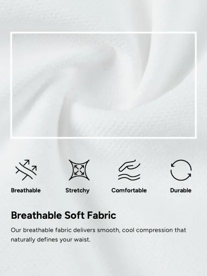 Men's Seamless High-Waist Boning Support Shorts 