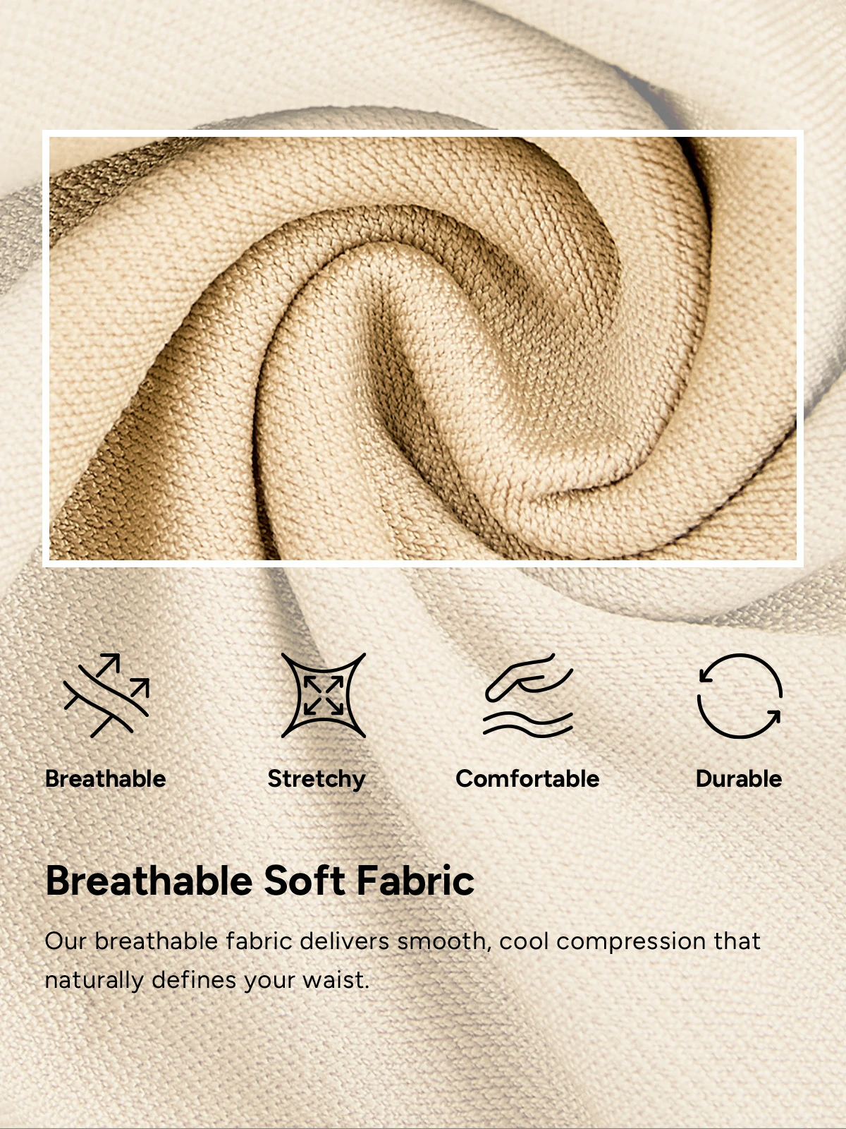 Men's Seamless High-Waist Boning Support Shorts 