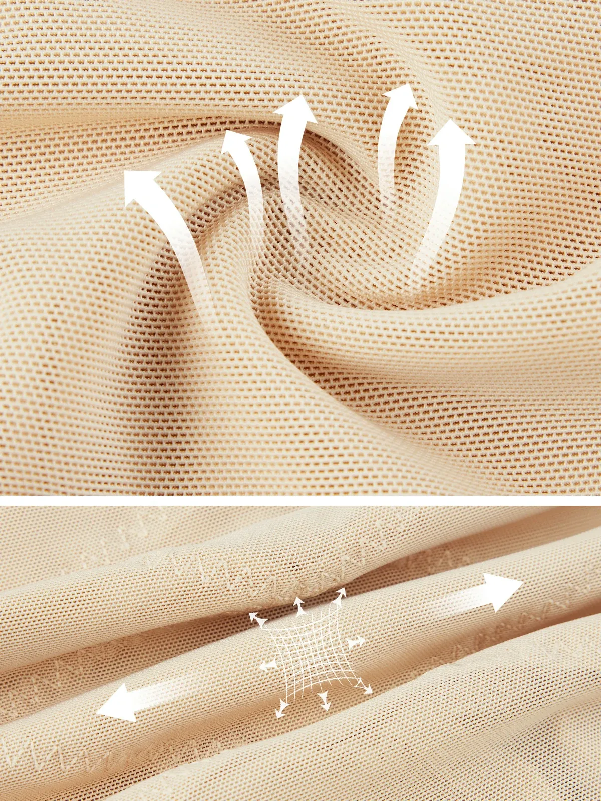 Mesh High-Waist Mid Thigh Short