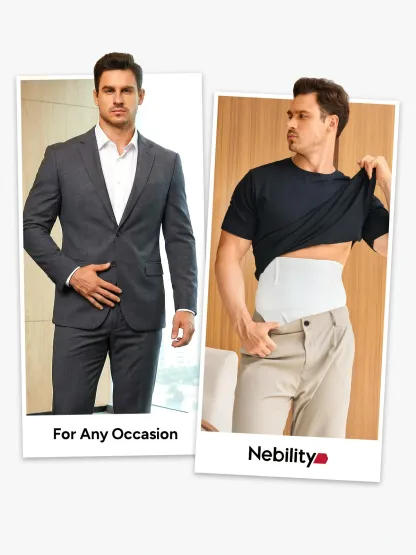 High Waist Steel Boning Support Shorts for Men