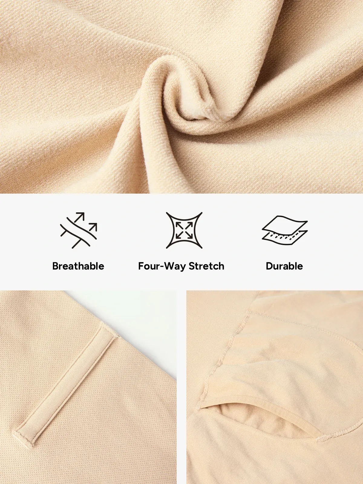 High Waist Steel Boning Support Shorts for Men