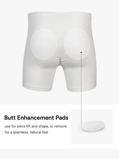 Mid-Rise Butt Lifting Shapewear Shorts for Men