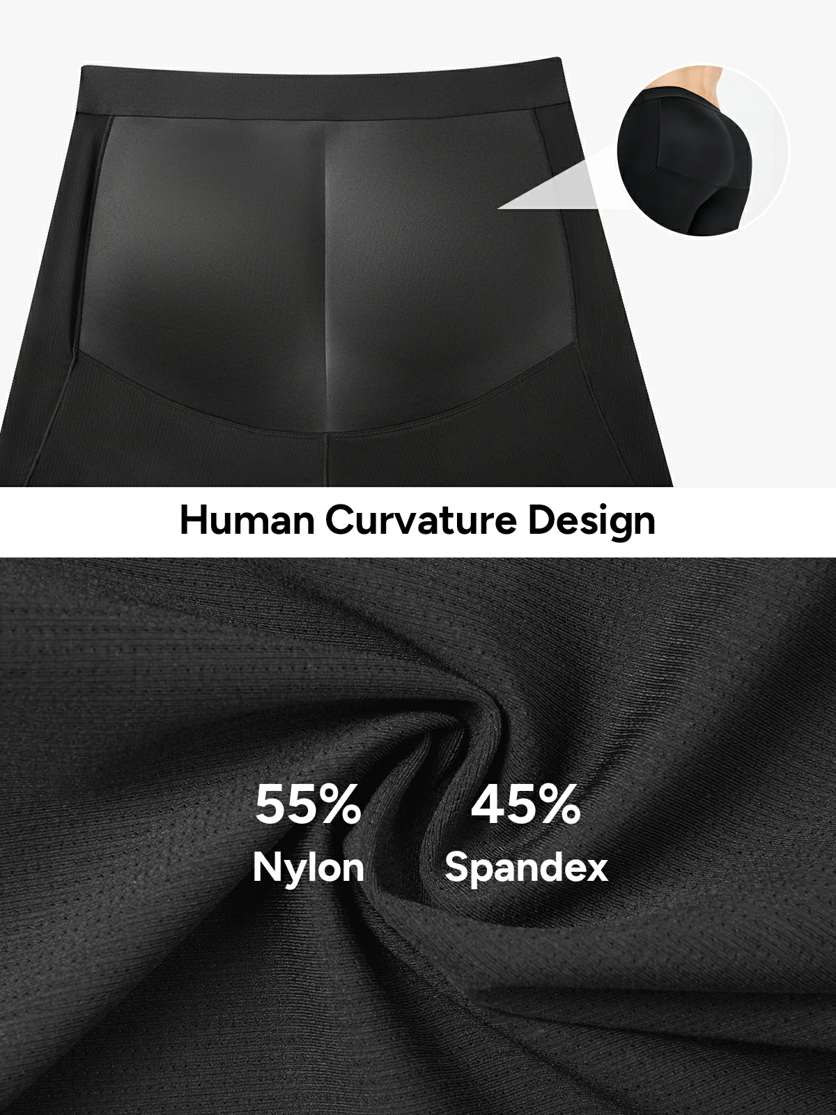 Mid-Waist Padded Butt Lifting Boxer for Men