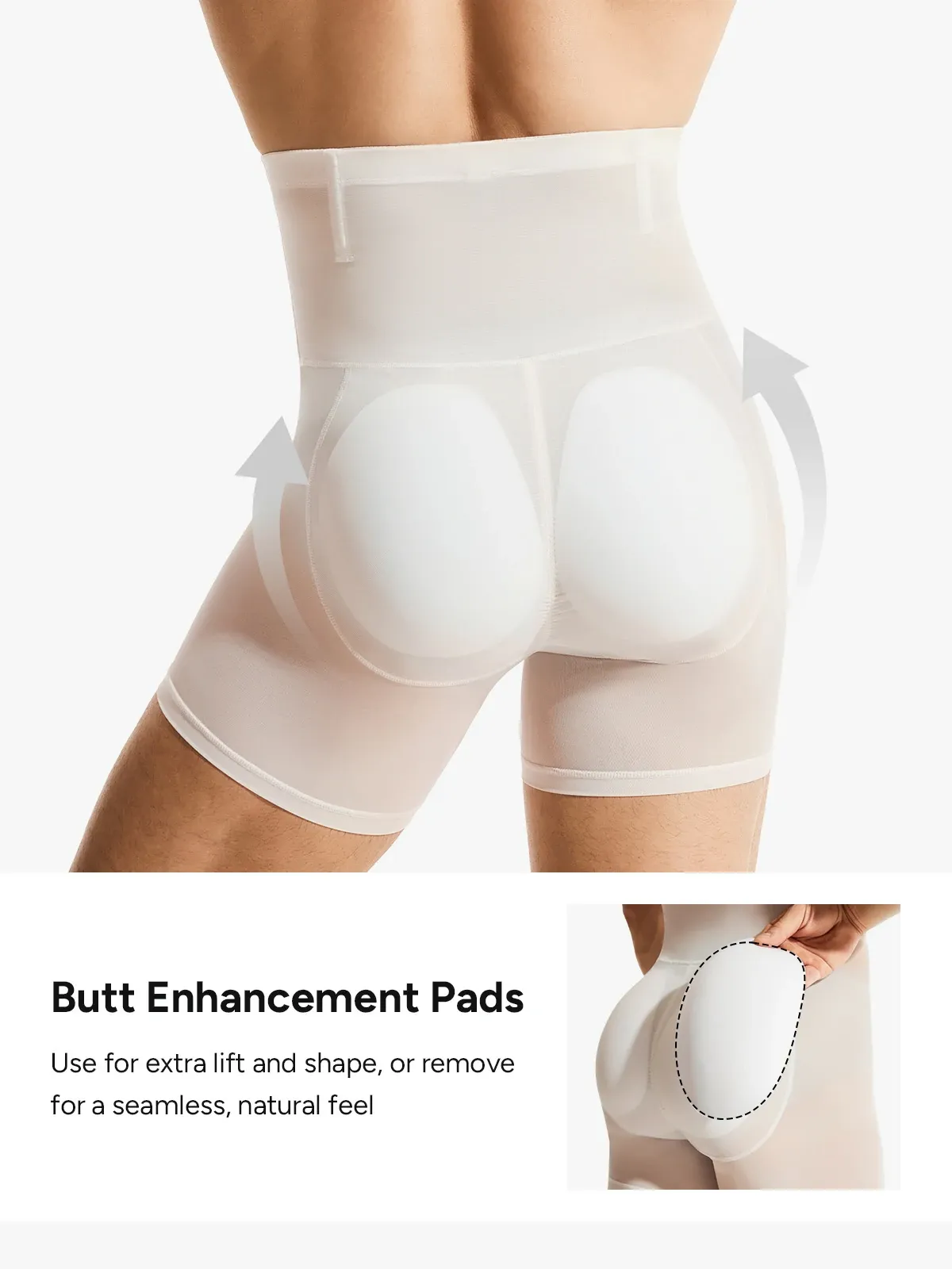 Mesh High-Waisted Padded Shorts for Men