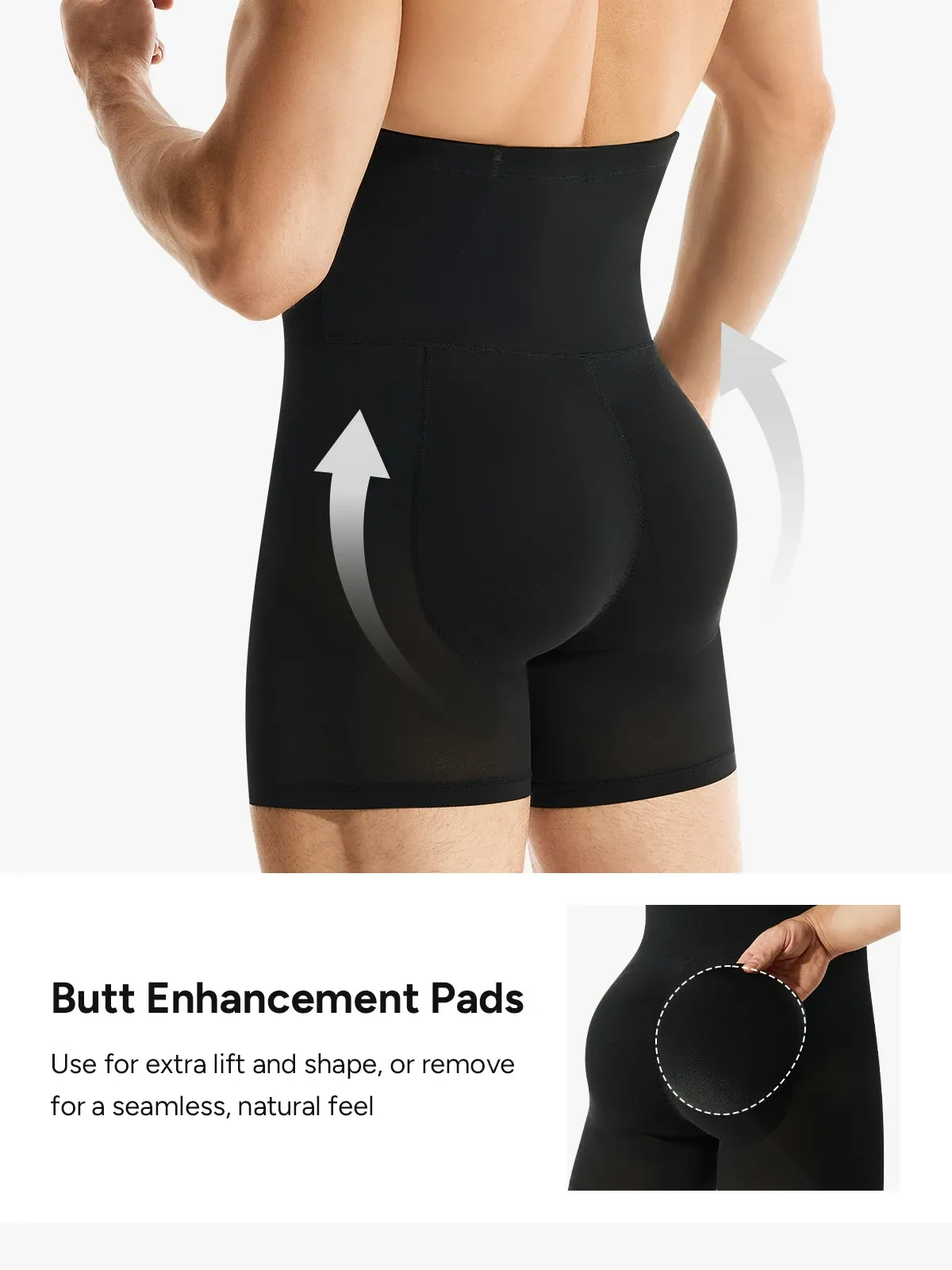 Mesh High-Waisted Padded Shorts for Men