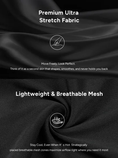 Mid-Rise Butt Lifting Lace Shorts