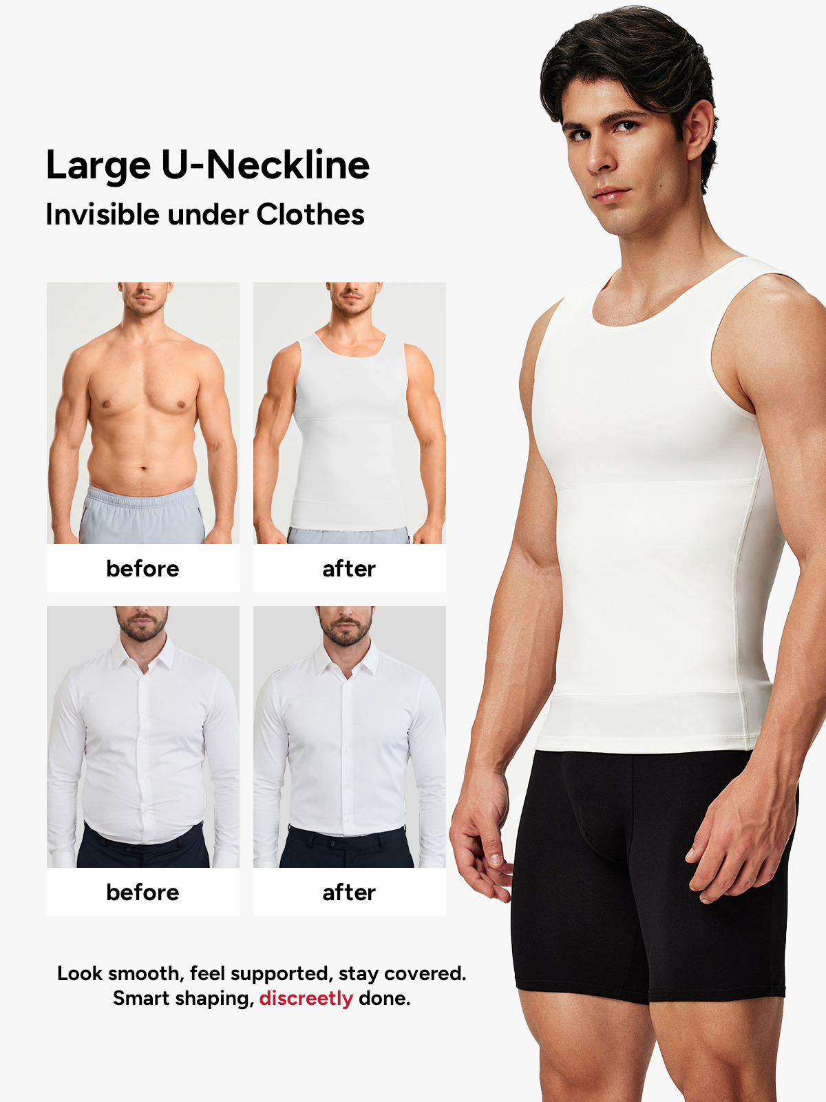 Upgraded Version Men's Tummy Control Sliming Tank Top 