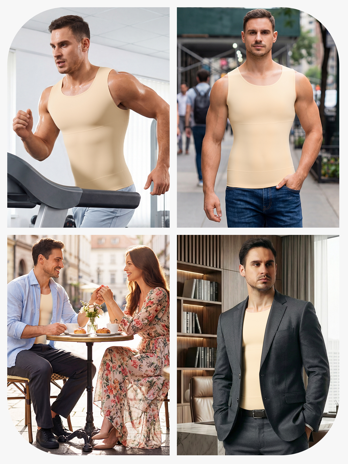 Men's Tummy Control Sliming Tank Top 